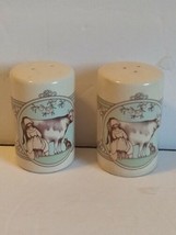 Vintage 1988 Arlene/Tim Fabrizio Enesco Salt and Pepper Shakers. Milkmai... - $6.11