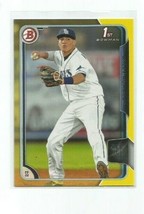 Willy Adames (Tampa Bay Rays) 2015 Bowman Baseball Yellow Parallel Card #BP61 - £7.49 GBP