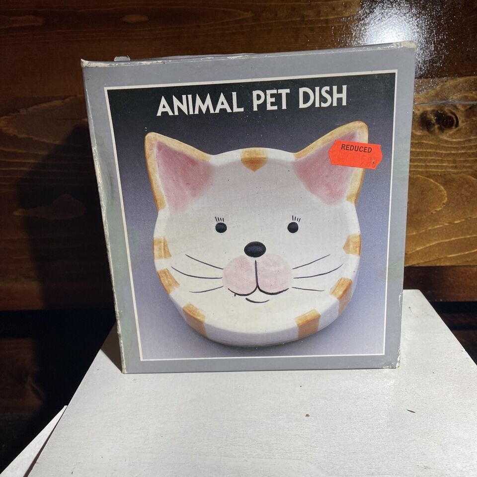 Ceramic High Gloss Cat Bowl Cat Food Or Water - $9.49