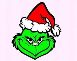 Grinch Face with Santa Hat Metal Cutting Die Card Making Scrapbooking Di... - £9.18 GBP