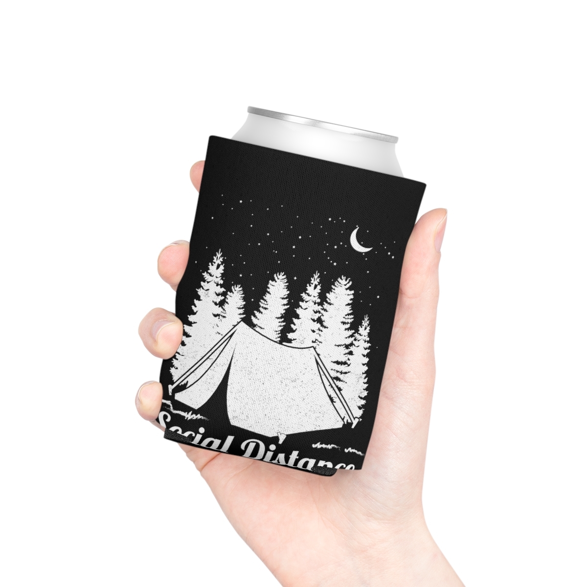 Keep Your Cans Crisp and Cool: Social Distance Printed Can Cooler for Nature Tri - £9.71 GBP