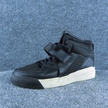 Zara Man  Men Sneaker Shoes Black Leather Lace Up Size 40 Medium - £20.57 GBP