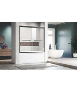 Matte Black Frameless Sliding Tub Door (56-60&quot;) - $7,105.52 MXN