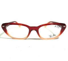 Ray-Ban Eyeglasses Frames RB5242 5070 Clear Red Orange Cat Eye 51-18-140 - £74.55 GBP