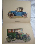 Vintage 1958 Set Of 2  Frederick Elmiger  Antique Automobile Prints Art - £18.19 GBP