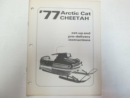 1977 Arctic Cat Cheetah Set Up & Pre-Delivery Instructions Manual FACTORY OEM - $14.98