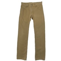 Levi's 511 Mid Rise Skinny Jeans Boys size 12 Regular Gold Ribbed Look - $19.79