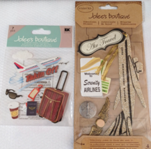 Jolee&#39;s Boutique 3D Stickers TAKING OFF and GLITTER PLANE Air Travel Theme - $66.06 MXN