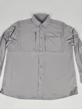 Reel Pro Long Convertible Sleeve Fishing Shirt Mens XL Gray UPF 50 Secur... - $644.81 MXN