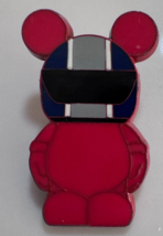 Disney World Vinylmation #1 Jr RED HELMET Race Car Driver Mickey Pin 2011 - $15.83