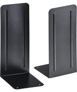 Acrimet Jumbo Premium Metal Bookends 9&quot; (Heavy Duty) (Black Color) (1 Pair) - $32.71 CAD