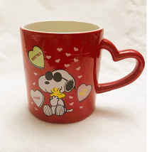 Peanuts Snoopy Joe Cool Valentine&#39;s Hearts 16oz Ceramic Mug-NEW - £11.84 GBP
