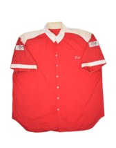 Vintage Racing Shirt Mens 2XL Red New Egypt Speedway Pit Crew Mechanic B... - $35.65