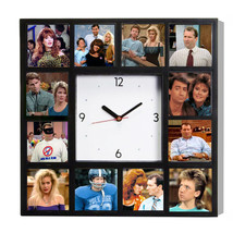Married With Children Al Bundy Peg Kelly Bud Marcy Clock with 12 pictures - £24.88 GBP