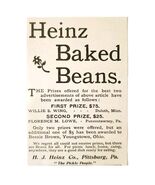 Heinz Baked Beans 1897 Advertisement Victorian Pittsburgh Pennsylvania A... - $181.88 MXN