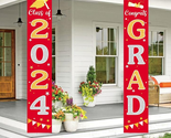 Graduation Decorations 2024 GRAD Banner Red Graduation Party Decorations... - $13.92