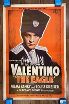 THE EAGLE (1925) Rudolph Valentino Stone Lithograph 1-Sheet Poster R-193... - £195.56 GBP