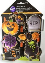 Wilton 7 Pc Haunted House Metal Cookie Cutter Set Halloween - £9.47 GBP