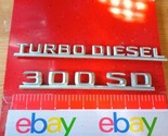 ✅ 1981-85 Mercedes W126 300 SD Turbodiesel Turbo Diesel Rear Trunk Chrom... - $53.99