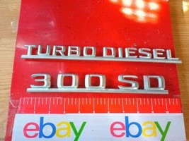 ✅ 1981-85 Mercedes W126 300 SD Turbodiesel Turbo Diesel Rear Trunk Chrom... - $53.99