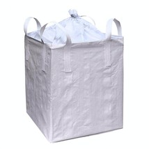Heavy Duty FIBC Bulk Super Bag 2200LBS, 35x35x43 in, Duffle Top and Flat... - $380.15 MXN
