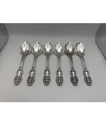 Set of 6 Reed &amp; Barton Silverplate KING FRANCIS Place Soup Spoons - $1,469.06 MXN
