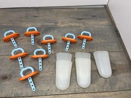 Vintage Tupperware Lot Ice Tups Frozen Ice Pop Makers Popsicle not complete - £10.71 GBP