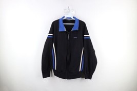 Vtg 90s Nautica Competition Mens Medium Faded Spell Out Full Zip Track Jacket - £42.60 GBP