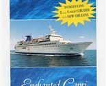 Commodore Cruise Line Brochure Enchanted Capri 1998 Sailings New Orleans  - £14.28 GBP