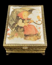1973 Schmid Bros, Inc. Music Jewelry Trinket Box Hummel &quot; For the Good Times&quot; - £27.13 GBP