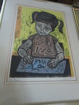 Irving Amen (b.1918) American LAURA - REVERIE - signed Lithograph PrintS... - $167.57