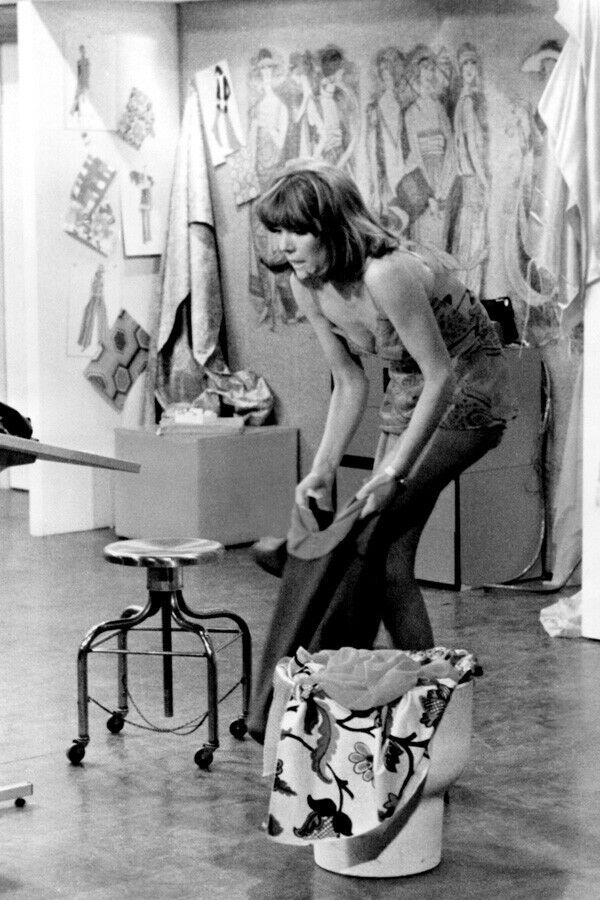 Diana Rigg in her underwear full length The Avengers TV 4x6 inch real photo - $4.75