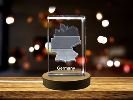 LED Base included | Germany 3D Engraved Crystal 3D Engraved Crystal Keepsake - £31.44 GBP+