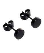 Illusion Faux Flesh Tunnel Plug Post Steel Men Unisex Stud Earrings 5mm - €8,51 EUR