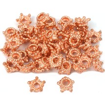 Star Bali Bead End Caps Copper Plated 7.5mm Approx 45 - £6.86 GBP