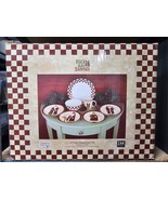 Debbie Mumm Zak Designs Folk Art Santas 16 Piece Dinnerware Set Service ... - $97.18 CAD