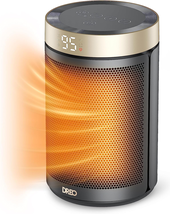 Space Heaters for Indoor Use, Portable Heater with Thermostat, 1-12H Timer, Eco - £41.64 GBP