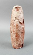 Hindu Indian Figural Woman Terra Cotta Art Pottery Sculpture Signed Bell - £131.32 GBP
