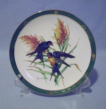 Danbury Mint Bluebirds Collector Plate 1990 Songbirds of RT Peterson Numbered - £10.38 GBP