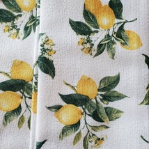 Lemon Kitchen Towels, set of 2, Citrus Fruit Decor, Green Yellow Microfiber image 3