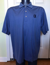 Peter Millar XL blue embroidered Toshiba Classic polo 100% cotton knit s... - £19.71 GBP