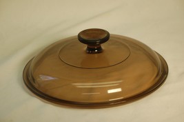 Pyrex Vision Ware Amber Glass Dome Lid Round Casserole Replacement V-2.5-C B - £15.78 GBP
