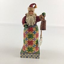 Jim Shore &quot;Holiday Bright&quot; Small Santa w/ Lantern Statue 104846 Figurine Enesco - £46.68 GBP
