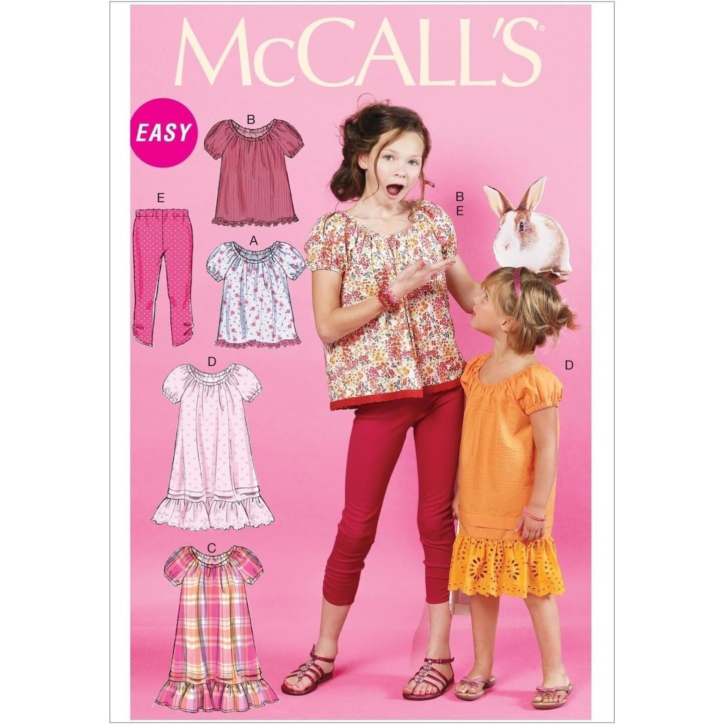 McCalls Sewing Pattern 6500 Dress Top Girls Size 3-6 - $8.87