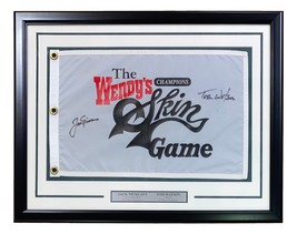Jack Nicklaus Tom Watson Signed Framed Wendys Golf Flag BAS AC22598 - £684.16 GBP