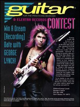 George Lynch 1992 Win Recording Session Contest advertisement 8 x 11 ad print - £3.33 GBP