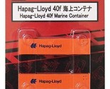 Rokuhan Z gauge A101-5 Hapag-Lloyd 40f marine container (2 pieces) - £17.25 GBP