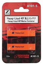 Rokuhan Z gauge A101-5 Hapag-Lloyd 40f marine container (2 pieces) - £16.96 GBP