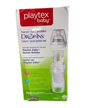 Playtex Baby Drop-ins Liners 100 Count | For Baby Nurser Bottles | 8-10oz - $19.99