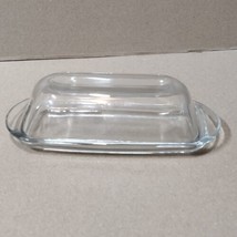 Anchor Hocking Crystal Clear Covered Butter Dish With Lid. - £10.38 GBP